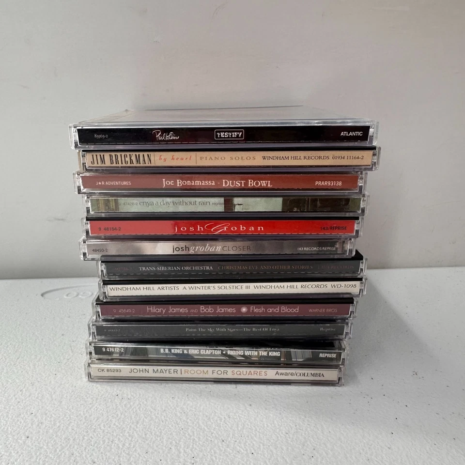 Lot Of 12 Music CDs Featuring Artists Like John Mayer Enya & Joe Bonamassa Retro Foto 3 de 4