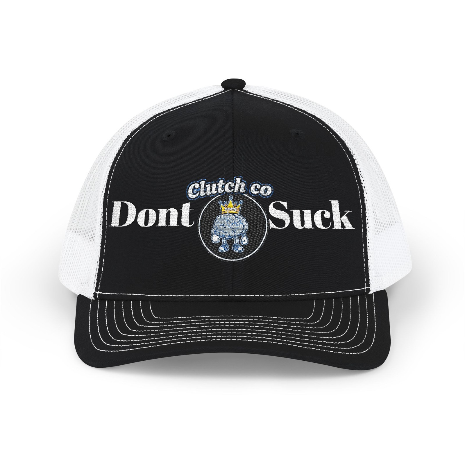 Embroidered Snapback Trucker Cap - "Don't Suck"