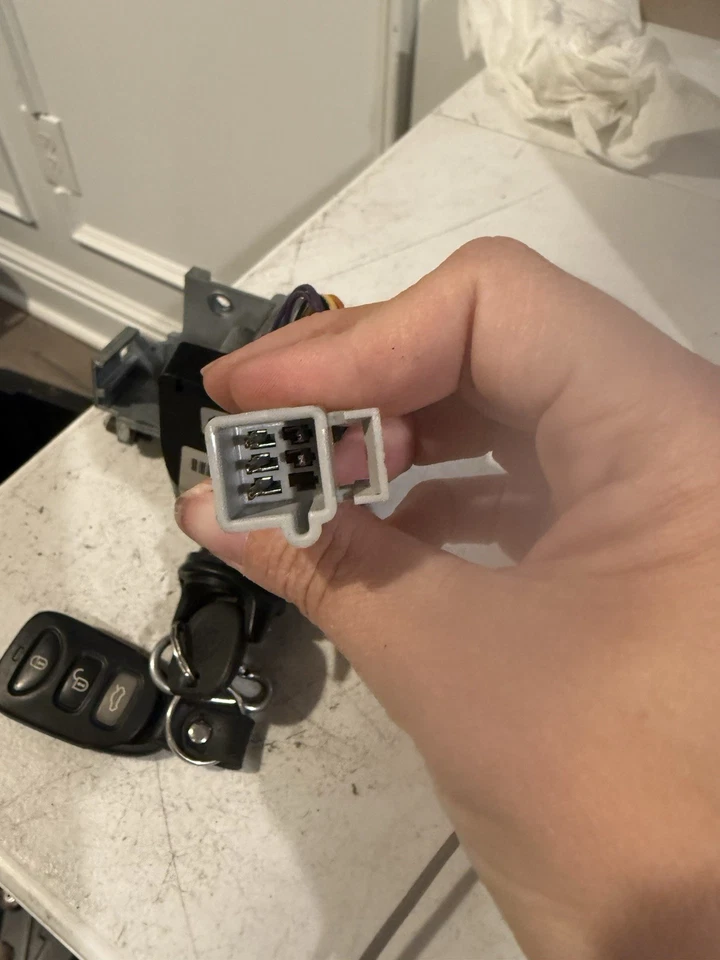 Interruptor de montaje de cilindro de bloqueo de encendido Cadillac CTS 2003-2007 CON LLAVE OEM Foto 4 de 4