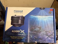 Kessil A500X Tuna Blue LED Marine Reef Aquarium Light with mounting arm