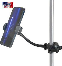 Mic Stand Phone Holder 360 Flexible Mount for Microphone, Adjustable Gooseneck P