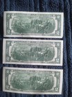 $2 dollar bill lot of 3 with  printing errors UNC 2017A.  Read desc. — photo 5