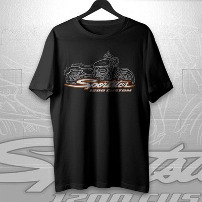 Harley-Davidson Sportster 1200 Custom 1996-2019 Motorcycle T-Shirt for Riders
