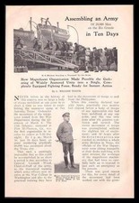 San Antonio Army maneuvers 1911 pictorial “Assembly an Army in Ten Days” Mexico