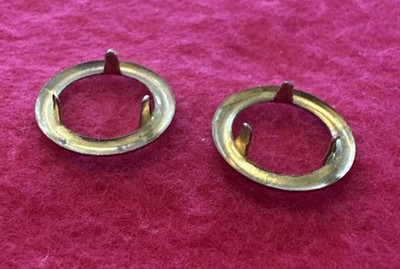 6 Pcs Clock Winding Arbor Brass Trim Ring (14.37mm Outer Diameter)