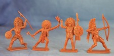 4 x (54 mm) Crescent - American Native Indians for the old & Wild West @ 1960