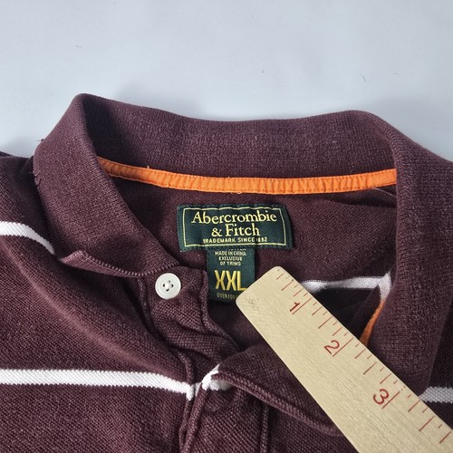 Camisa Abercrombie and Fitch Rugby Manga Larga XXL Vintage Años 90 Preppy Rayas - Imagen 3 de 7