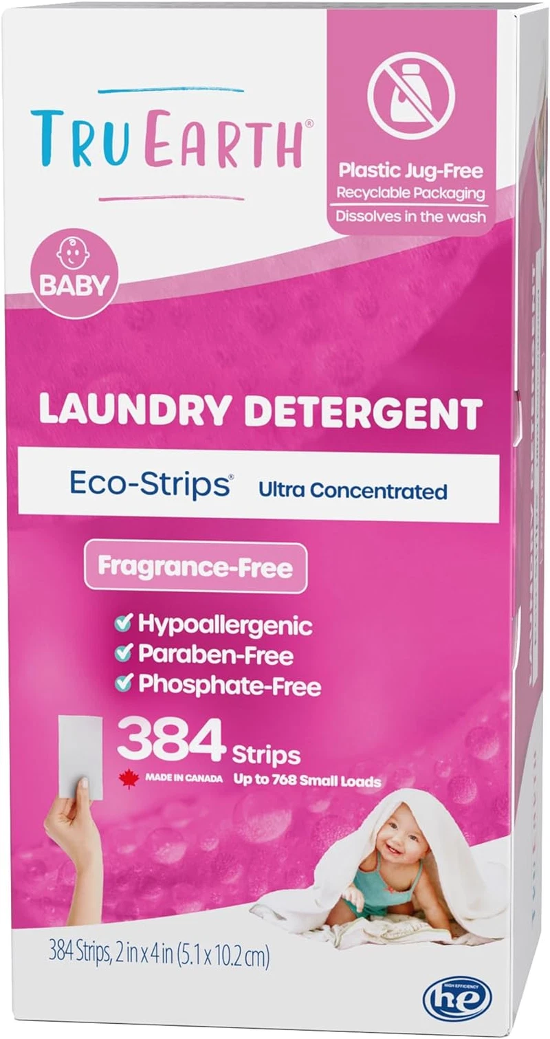 Tru Earth Baby Laundry Detergent Sheets, Fragrance Free, 384ct, 768 Loads
Opens in a new window or t