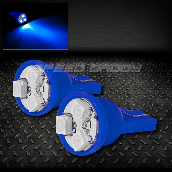 ПАРА 3SMD 3 3528 SMD СВЕТОДИОДНЫХ ЛАМП T10 W5W 194 168 СИНЕГО ЦВЕТА С ВНУТРЕННИМ КУПОЛОМ И 12-ВОЛЬТОВОЙ КЛИНООБРАЗНОЙ ЛАМПОЧКОЙ