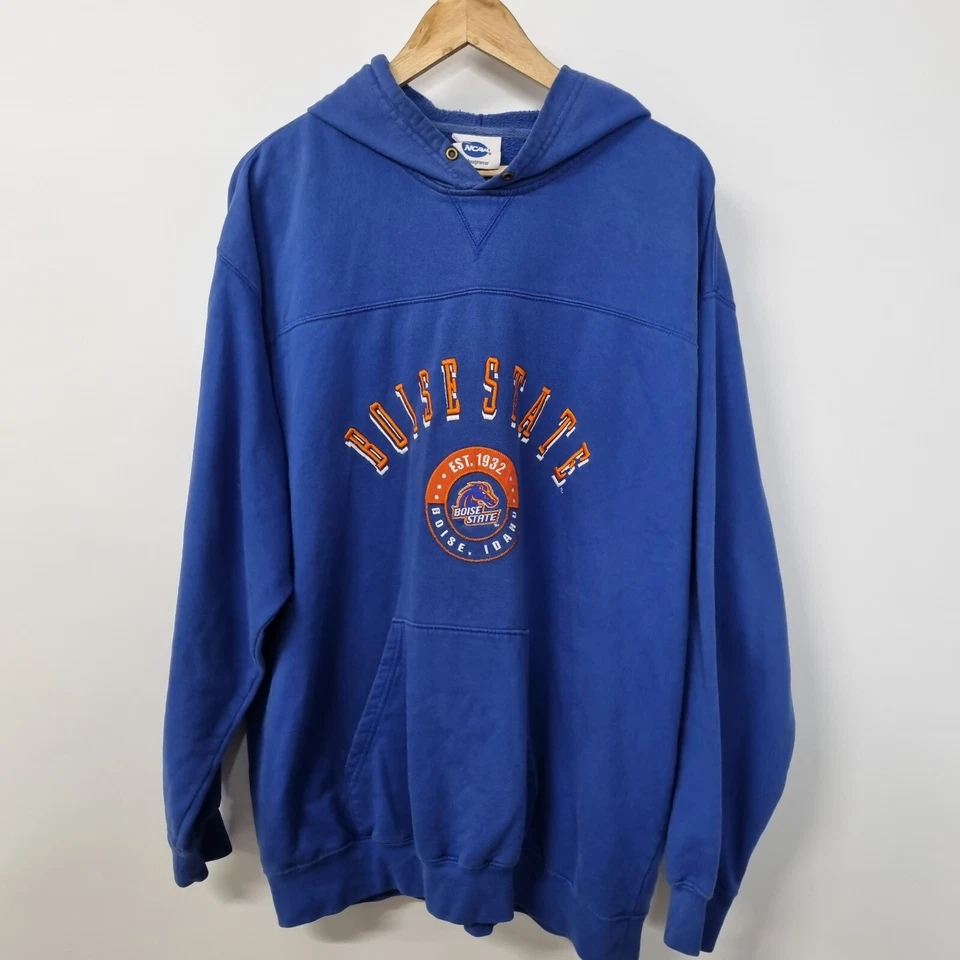 VTG Boise State Hoodie NCAA VF Imagewear Pullover Logo Collegiate Sweatshirt 2XL - Image 2 of 4