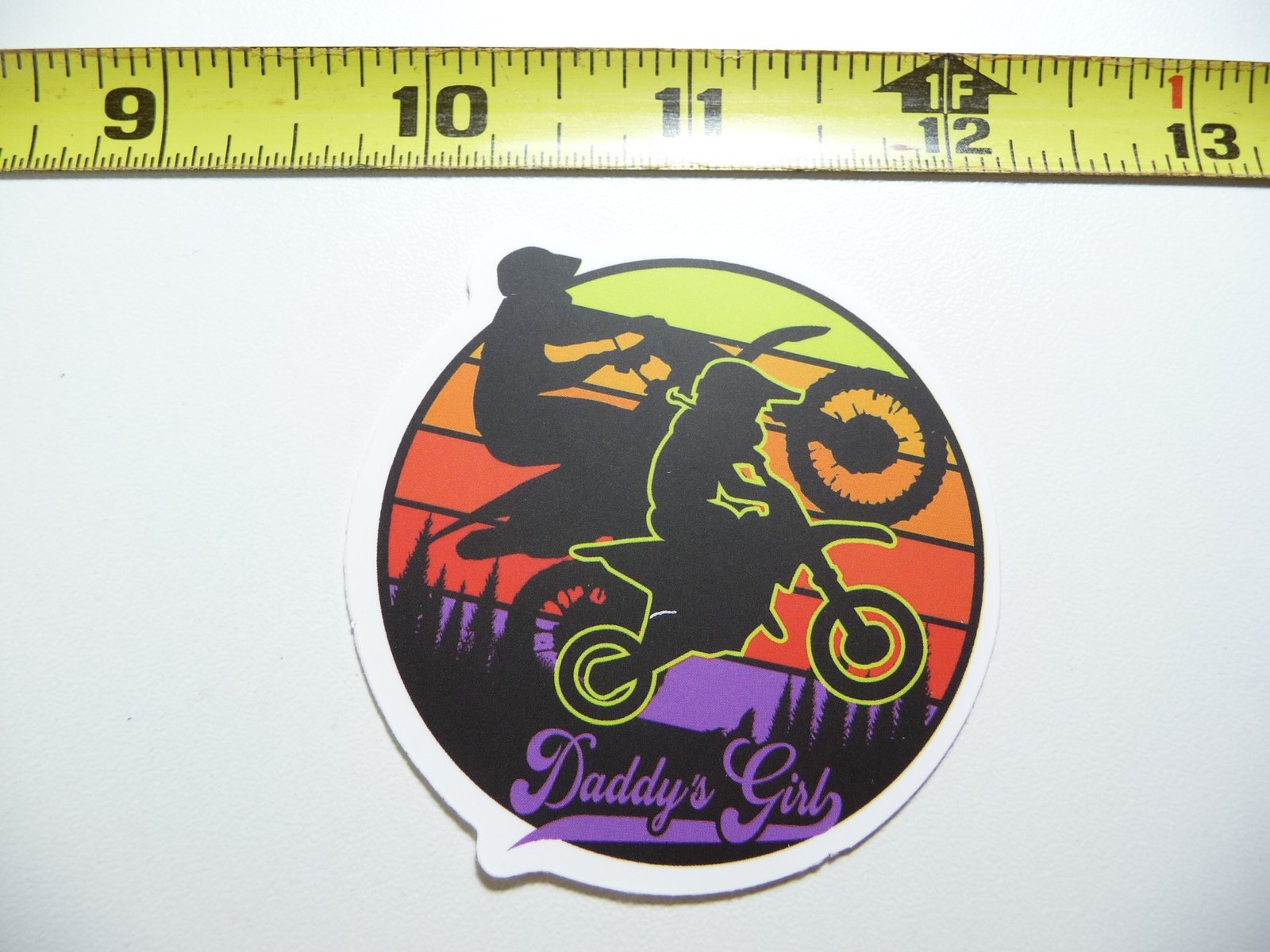 DIRT BIKE DADDY'S GIRL WOMAN DECAL STICKER MOTOCROSS RIDING MOTORCYCLE