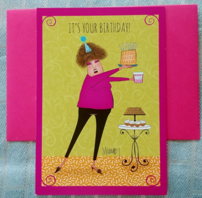 Leslie Murray, ''Nutrition Now'', (1) Leanin Tree Birthday Card, With (1) Envelope