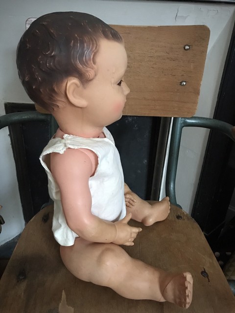 Poupon Baigneur Petit Colin 60 Cm - Petitcollin France Années 1930