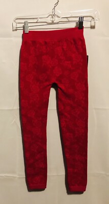 One Step Up Girls One Size Dance Leggings Pink Rose Pattern New With Tags