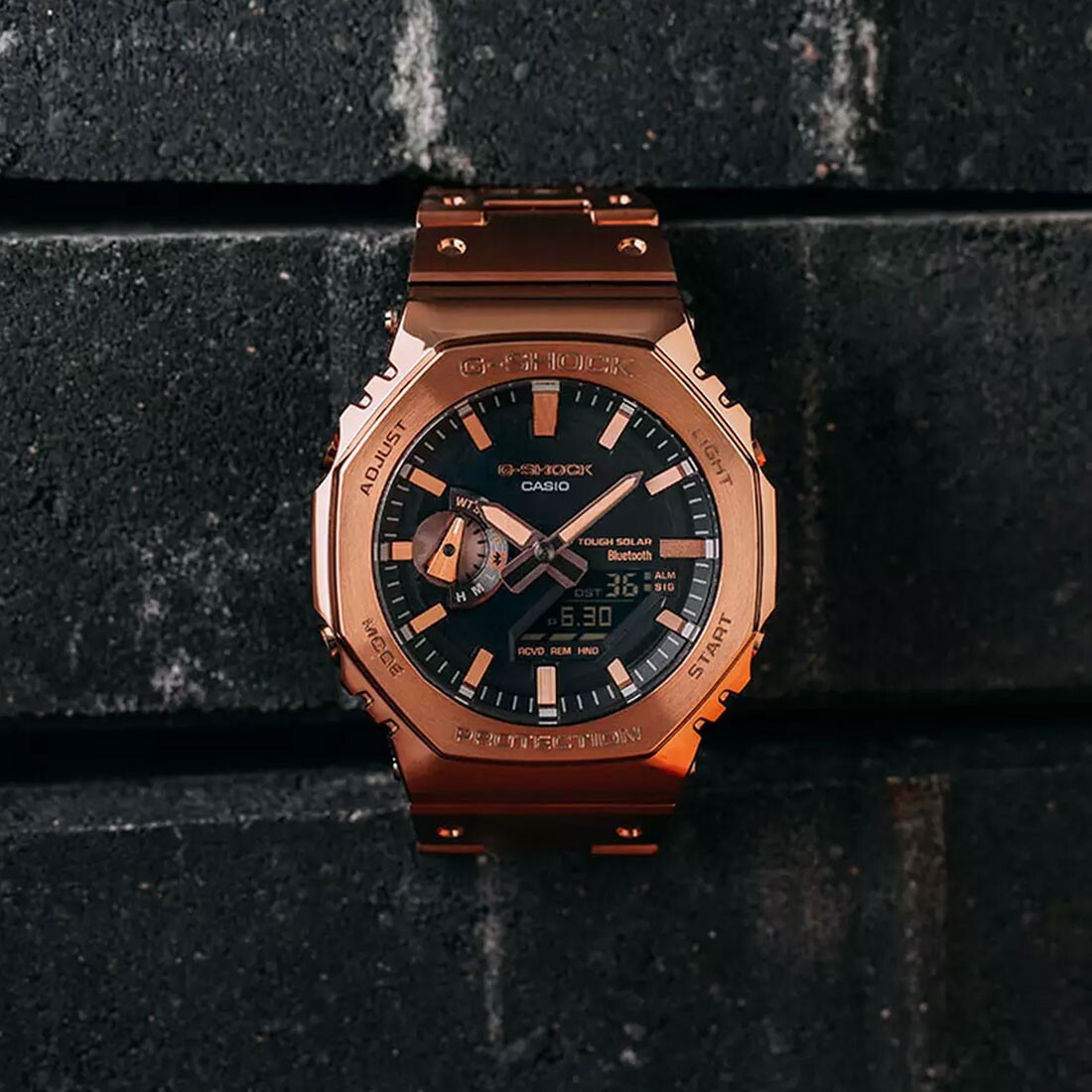 G-Shock GM-B2100GD-5A Rose Gold Metal Watch with Extra Links From