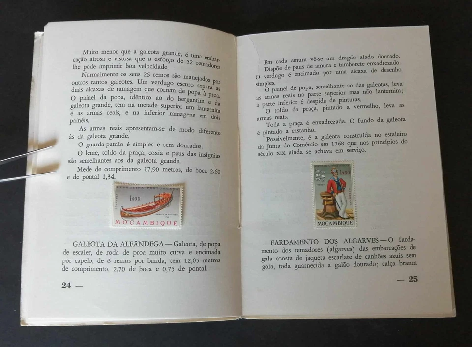 Mozambique Portugal 1964 Galeotas Navy sandeels Ships RARE stamp book booklet - Image 3 of 4