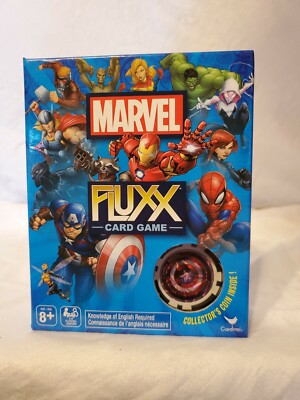 Marvel Fluxx Card Game with Collector's Coin 