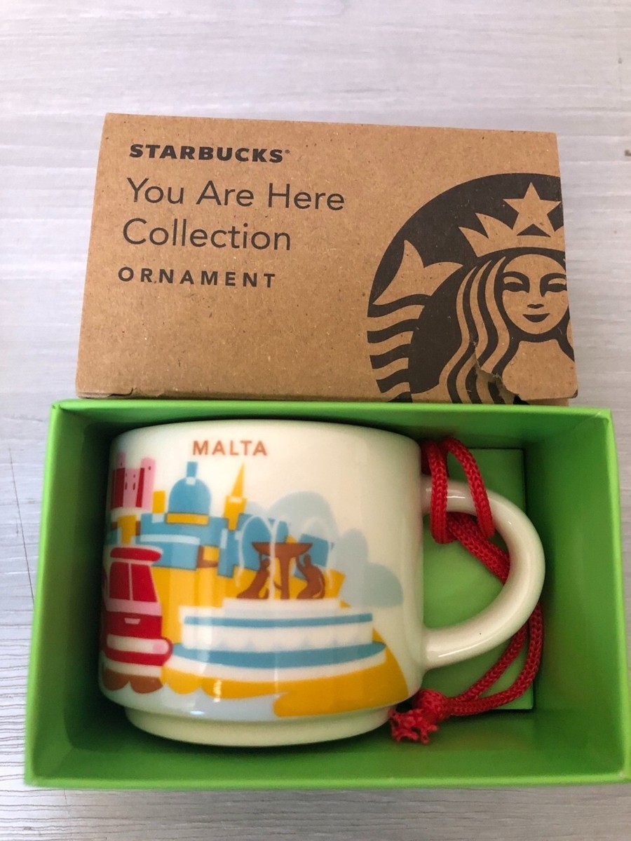 Malta Starbucks mini Mug Cup DEMI 2oz ORNAMENT You Are Here 