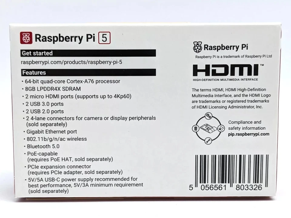 Genuine Raspberry Pi 5 | 8GB RAM | New/Unopened | Made in UK | In Hand | SC1112 - Image 3 of 4