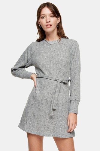 Topshop Knitted Dress Size 12 NO BELT 