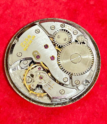 Vintage ESKA FHF 66-4  hand wind movement Watch 17 JEWELS Working  ( E84)
