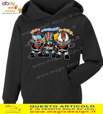 Felpa mazinga Z goldrake mazinger anime sd cartoni anni 80 gonagai uomo  bambino
