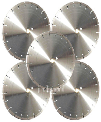 5PK-16'' LASER WELDED Concrete Brick Paver Bluestone Asphalt Diamond Blade-BEST