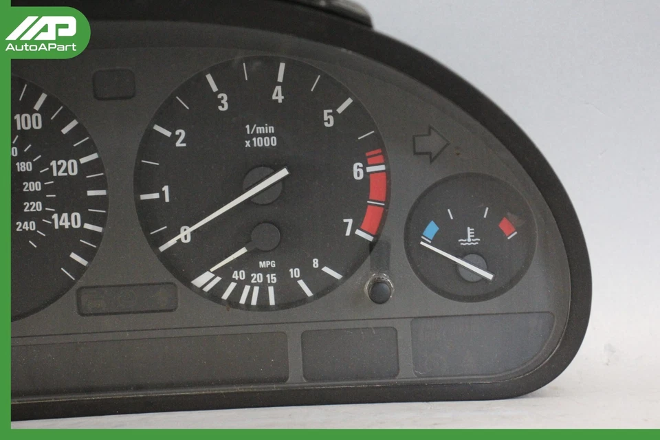 ✅ 97-03 BMW E39 540i AT Cuadro de instrumentos Medidor Velocímetro Unidad 6942198 Fabricante de equipo original Foto 3 de 4