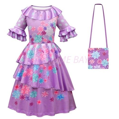 Niñas Encanto Disfraz Mirabel Isabelle Princesa Bolso de Vestir Libro Semana Halloween AU - Imagen 25 de 40