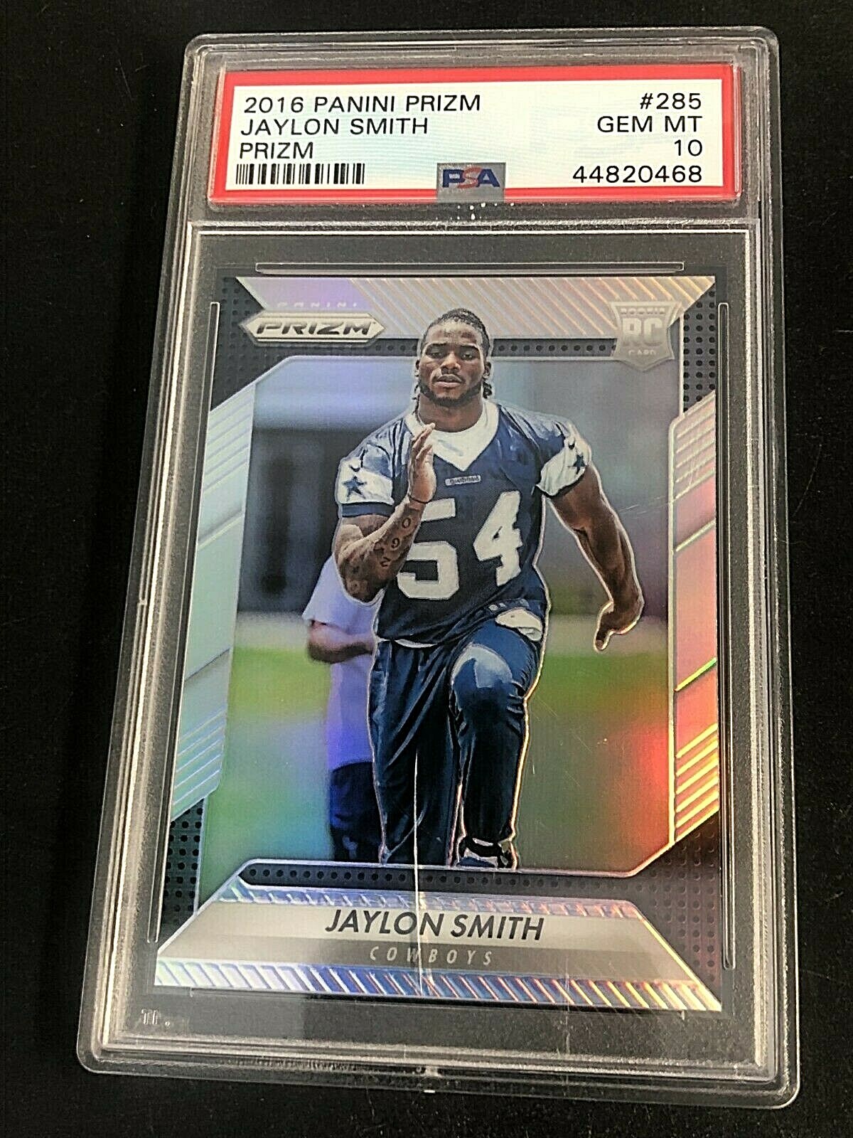 Jaylon Smith 2016 Panini Prizm SILVER PRIZM RC Card #285 PSA 10 GEM MT Cowboys