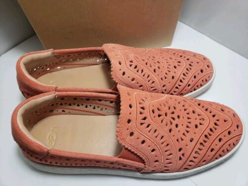 UGG CAS DONNA SLIP-ON BALLERINE 1092514 CAMOSCIO TRAFORATO CORALLO donna TAGLIA 9 US - Foto 4 di 13