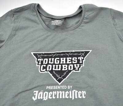 Jägermeister Toughest Cowboy USA Tank Top Damen T-shirt Größe M Cut Out Hemd