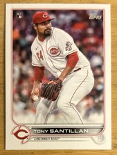 2022 Topps Series 1 Tony Santillan Baseball Rookie Card (RC) #111 Reds NM O/C