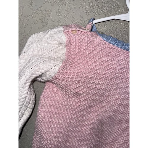 Ralph Lauren Girls Colour-Blocked Cotton Jumper Sweater - Picture 4 of 5