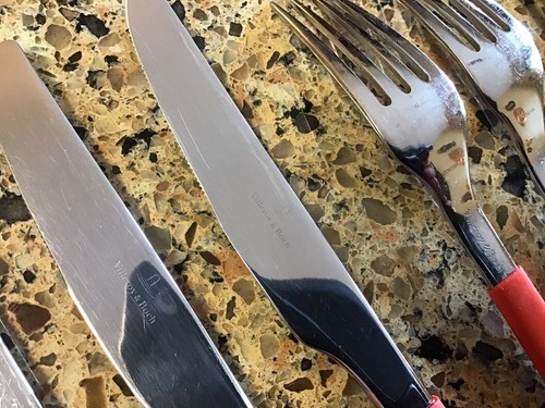 Villeroy & Boch 18/10 Stainless Flatware 11 Mixed Pieces S+ Chili Red Nice! - Picture 15 of 16