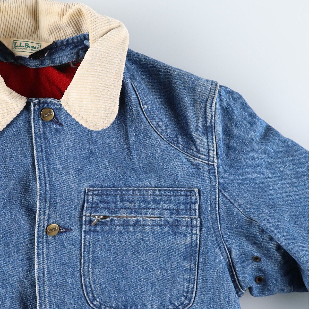70s~80'S LLBean Denim Hunting Jacket with Liner Made in USA 70s~80'S LLBean Denim Hunting Jacket with Liner Made in USA