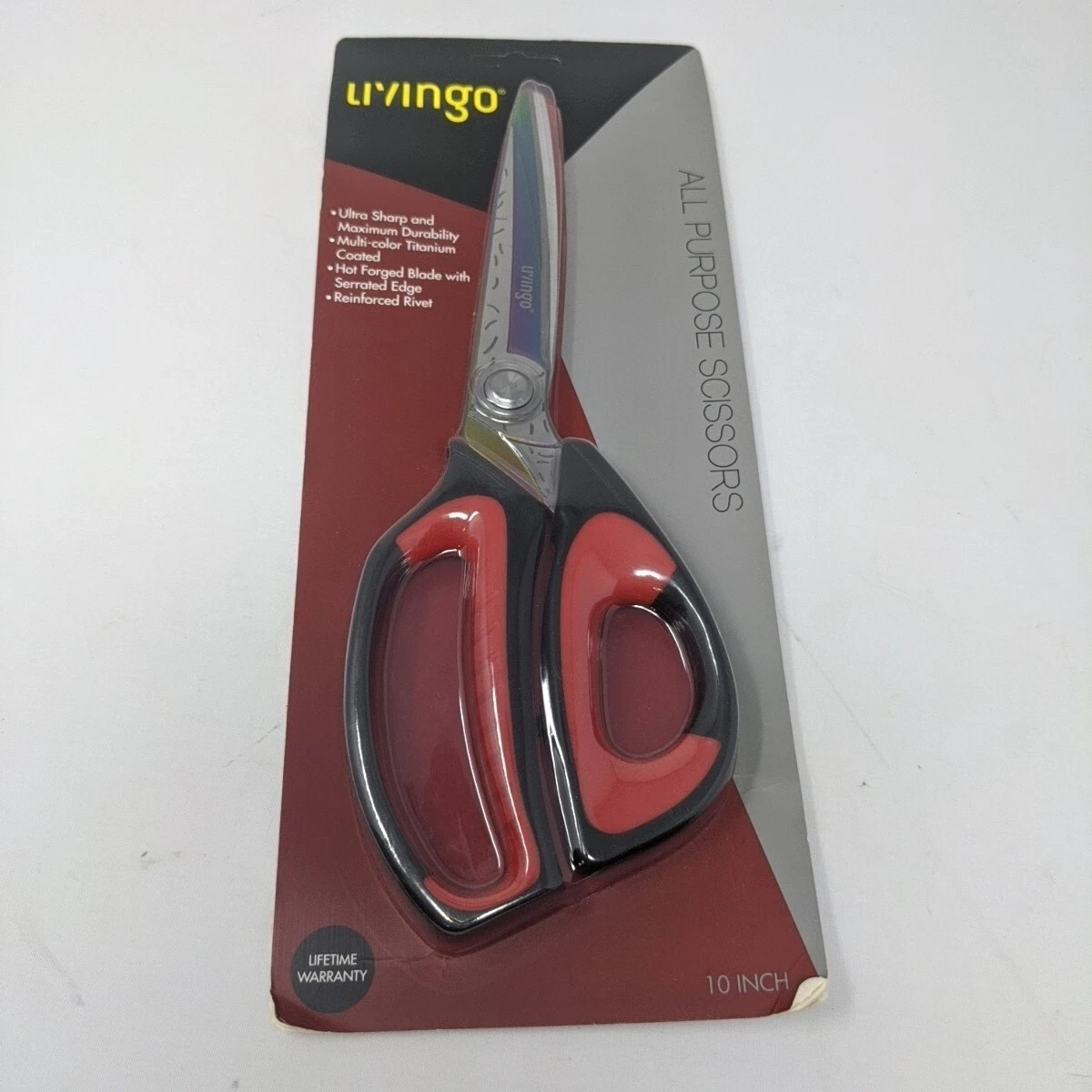 LIVINGO 10" Multipurpose Heavy Duty Scissors Premium Titanium Coating Forged NIB
Opens in a new wind