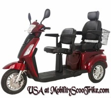 Adult 2 two seater electric tandem mobility scooter