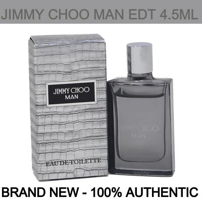 #ad Brand New Jimmy Choo Man Eau de Toilette Mini for Men 0.15 oz 4ml $14.09