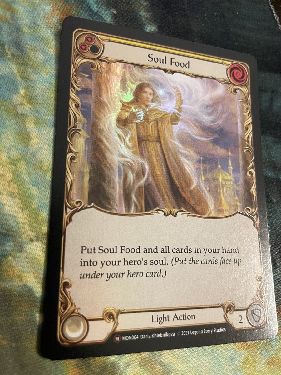 Soul Food - Monarch - R-FOIL - UNLIMITED - Flesh and Blood TCG Soul Food - Monarch - R-FOIL - UNLIMITED - Flesh and Blood TCG