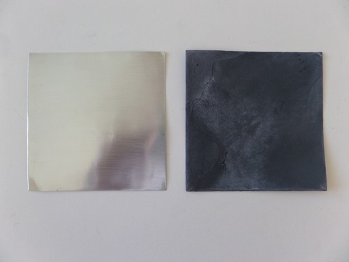Grey / Black Patina mix for Zinc, Grey on Copper, makes 250ml of solution - Picture 2 of 4