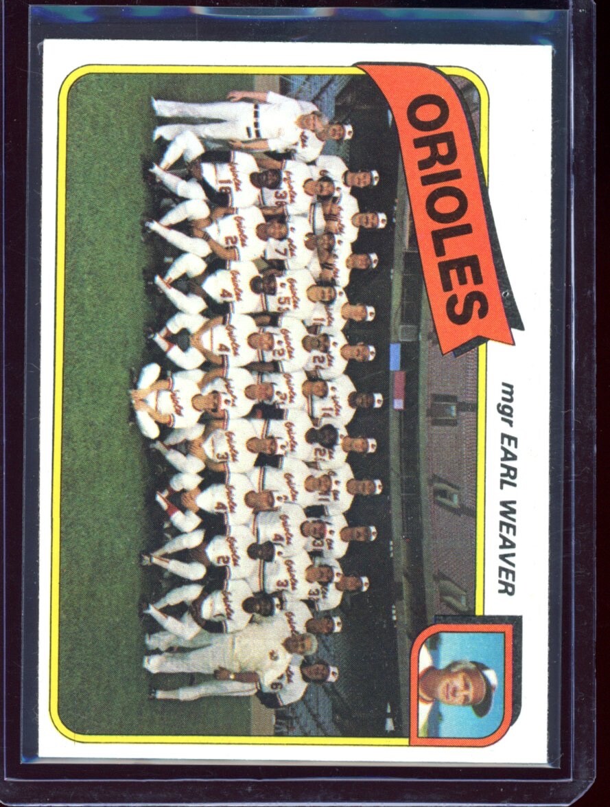 1980 Topps Earl Weaver #404 NM-MT ORIOLES TEAM