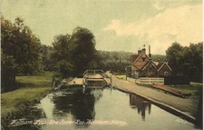 Waltham Abbey. Waltham Lock, The River Lea # 162/8 in Knight Series.