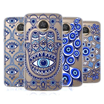 HEAD CASE DESIGNS BLUE EYE PATTERNS SOFT GEL CASE FOR MOTOROLA PHONES