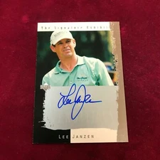 2003 Upper Deck LEE JANZEN Auto Renditions The Signature Exhibit Golf  @JY28
