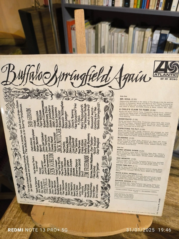 BUFFALO SPRINGFIELD "BUFFALO SPRINGFIELD AGAIN" -LP ORIGINAL UK (1968)- - Photo 2/4