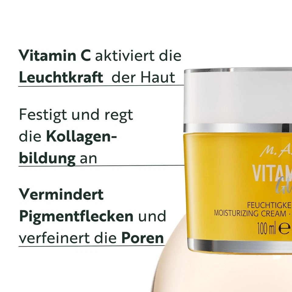 Vitamin C Glow Feuchtigskeitscreme XXL 100ml – 24h Gesichtscreme mit Vitamin ... - Bild 2 von 4