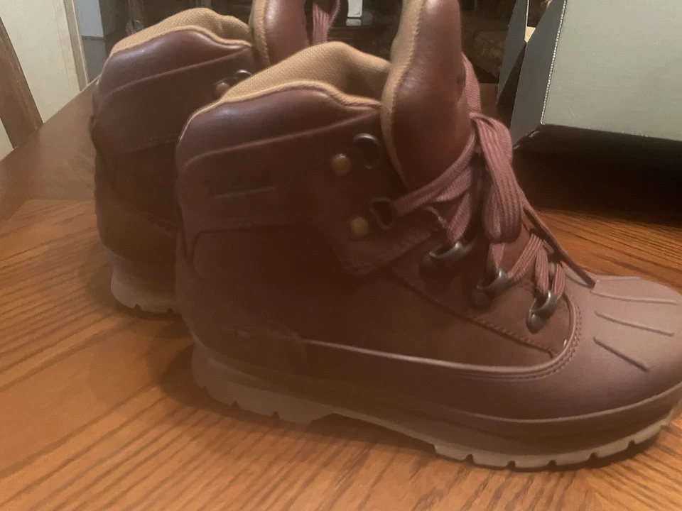 Timberland красный Euro туристический подкладка носок загрузки бордовый нубук размер 5,5 - Изображение 3 из 3