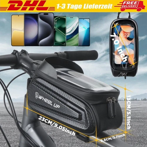 Fahrrad Tasche Rahmentasche Handy Oberrohrtasche Smartphone Halterung Bike Bag