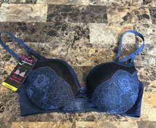 VINTAGE MAIDENFORM WONDER BRA 34C. BLUE. NEW